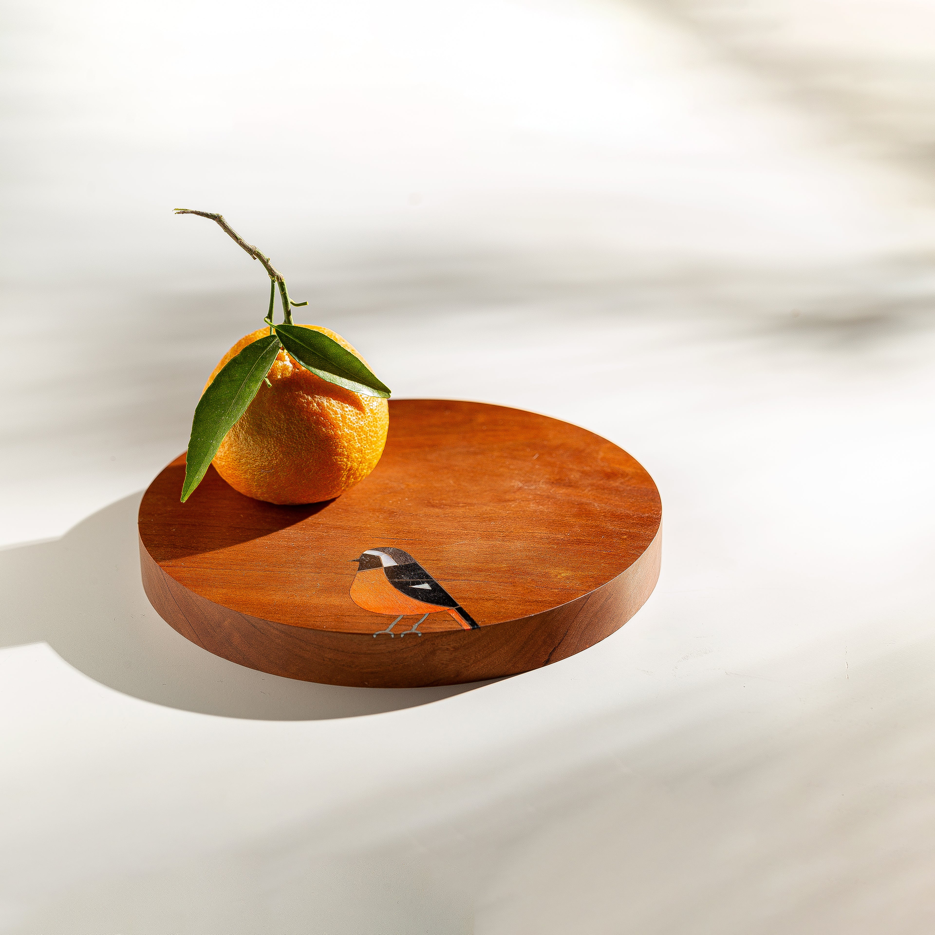 Bird Cherry Wood Coaster