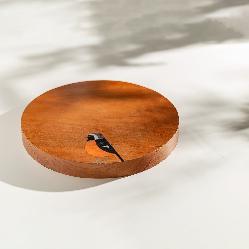 Bird Cherry Wood Coaster