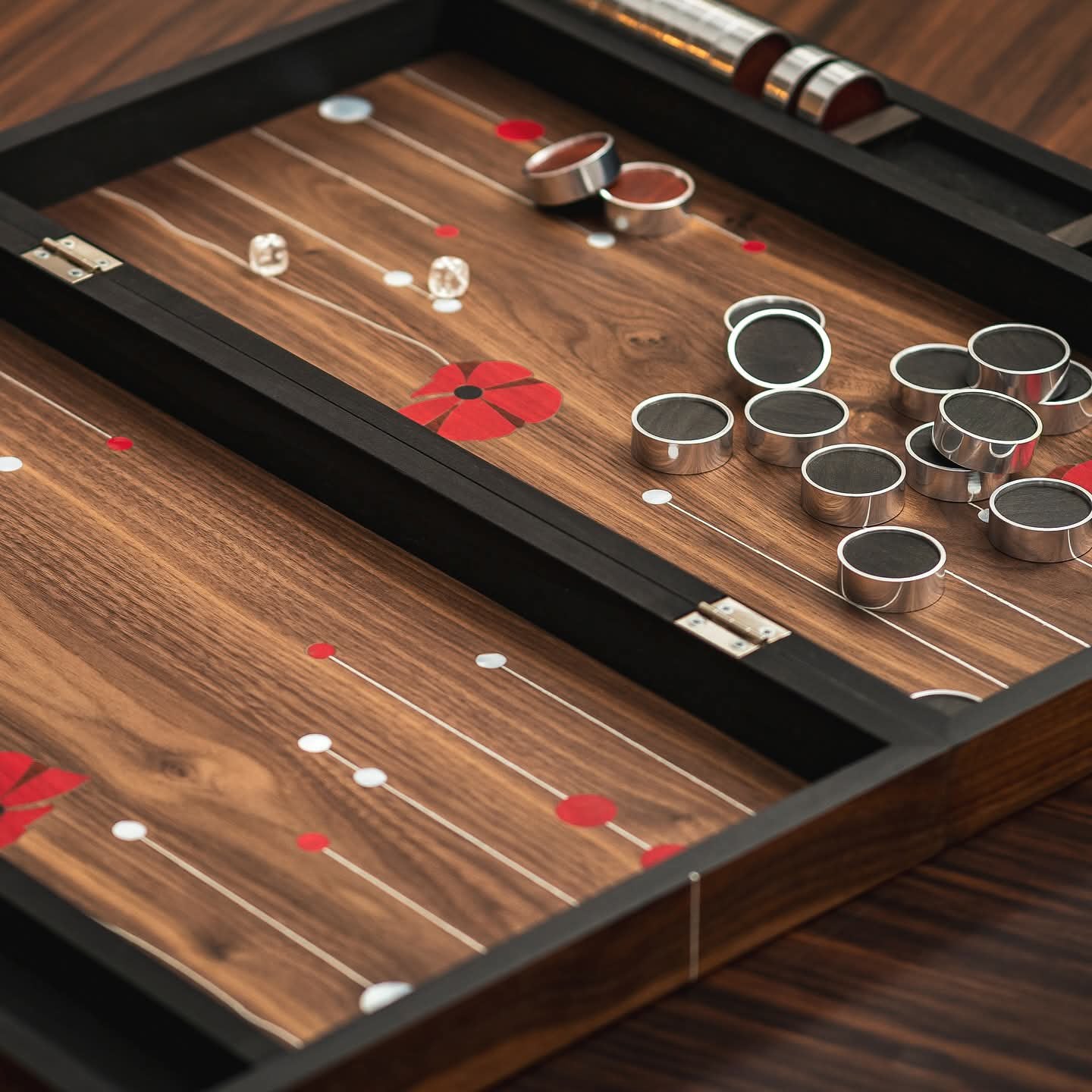 Red Poppy Backgammon