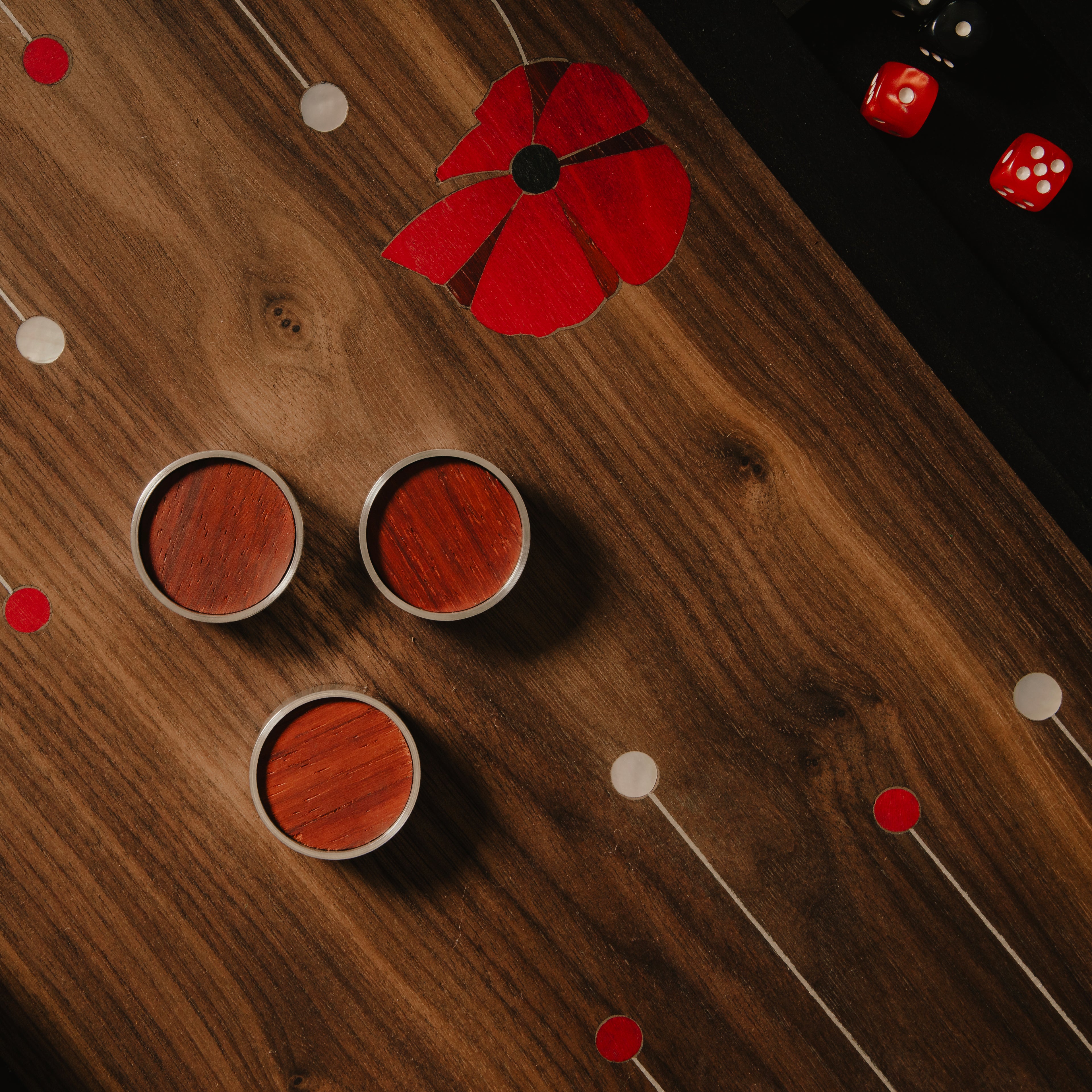 Red Poppy Backgammon